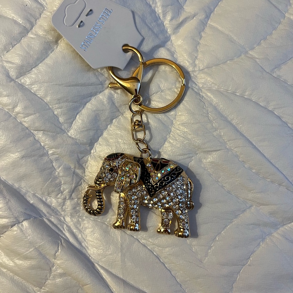 Gold Elephant Key Holder - Picture 3 of 3